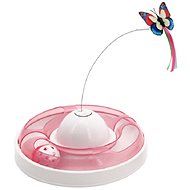 Savee Butterfly Pet Toy Bowling Ball with Butterfly, Pink 23,5 × 8,2cm