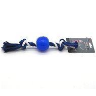 Shone Toy Ball on rope blue - Dog Toy