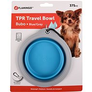 Flamingo Cestovní miska silikonová modro/šedá 375ml - Cestovní miska pro psy a kočky