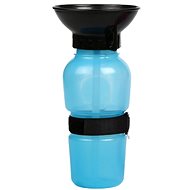 EzPets2U Water cup Láhev cestovní s miskou modrá 21,5 × 10,7 cm - Cestovní láhev pro psy a kočky