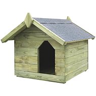 Zahradní psí bouda s otevírací střechou impregnovaná borovice 74 × 78,5 × 61,5 cm - Bouda pro psa