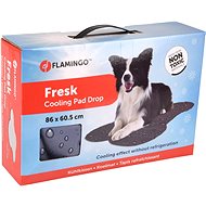 Flamingo Cooling Pad Bone Grey Drop Pattern 60 × 86cm - Cooling Mat for Dogs