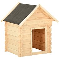 Shumee Psí bouda 125 × 80 × 100 cm masivní borové dřevo 14 mm - Bouda pro psa