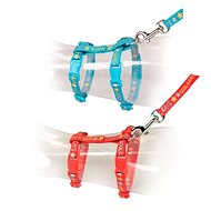 DUVO+ Cool Cats Harness with Leash for Cats Mix of Colours 20-35 × 1cm × 125cm - Harness