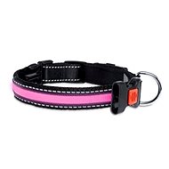 Karlie-Flamingo LED Nylon Collar with USB Charging, Pink, 48cm - Dog Collar
