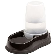 Dog bowl Maelson Water Bowl with Water Dispenser, 1500ml - Black-white -17 × 28 × 23cm