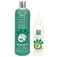 Menforsan Antiparazitní a repelentní šampon pro psy 1000 ml + Přípravek na čištění uší 125 ml