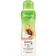 Šampon pro psy Tropiclean 2 v 1 šampon s kondicionérem papája a kokos 355 ml