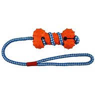 IMAC Rubber Bone for Dog - Orange-Blue - 10.5cm - Dog Toy