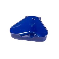 DUVO+ Rohová toaleta pro hlodavce modrá L 37,5 × 26,5 × 15,5 cm - Toaleta pro hlodavce