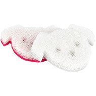 Kleeneze Dog šedá, růžová 2ks - Houba na mytí