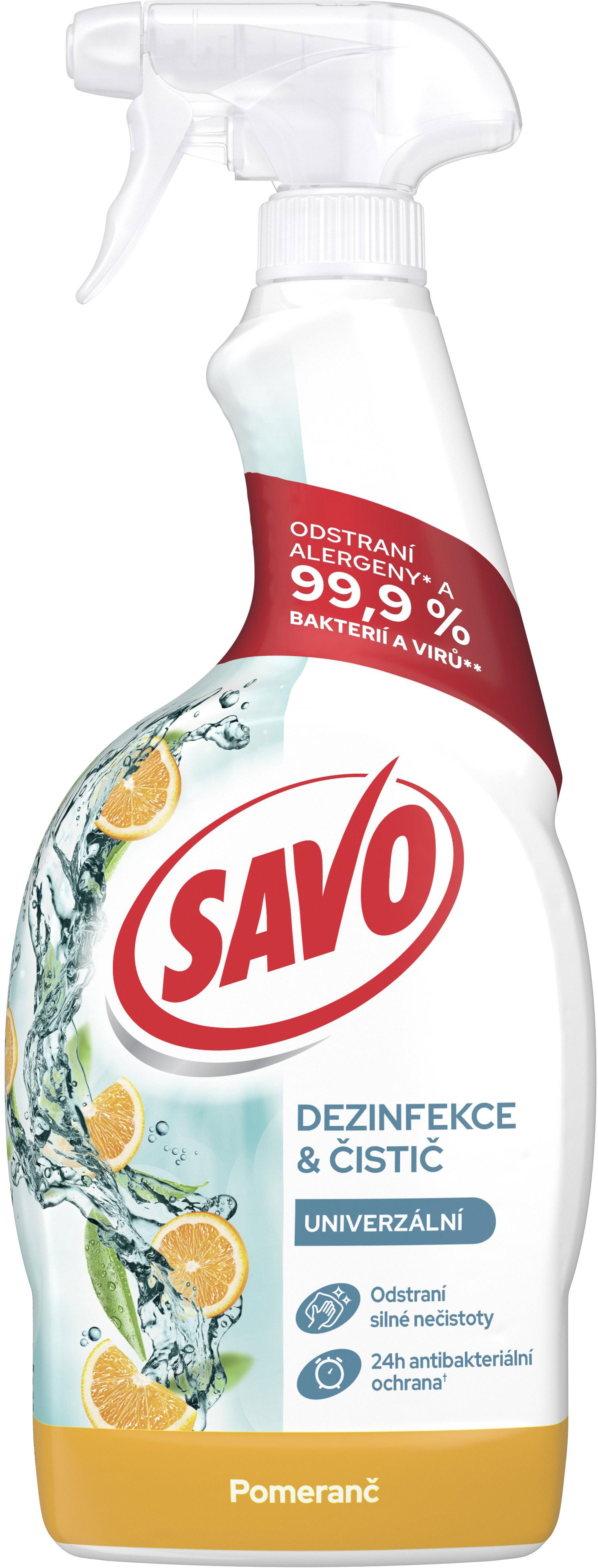 SAVO Bez Chloru Víceúčelový sprej 700 ml - Univerzální čistič