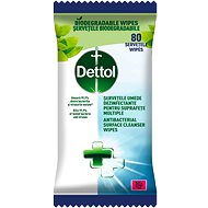 DETTOL Antibakteriální ubrousky na povrchy 80 ks - Čisticí ubrousky