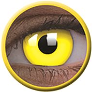 ColourVue Crazy UV svítící - Glow Yellow, roční, nedioptrické, 2 čočky  - Kontaktní čočky