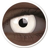 ColourVue Crazy UV svítící - Glow White, roční, nedioptrické, 2 čočky - Kontaktní čočky