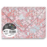 CLAIREFONTAINE 114 x 162mm s květinovým motivem v růžovém tónu 120g - balení 20ks - Poštovní obálka