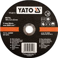 Yato Kotouč na kov 125 x 22 x 1,2 mm - Řezný kotouč