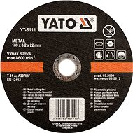 Yato Kotouč na kov 125 x 22 x 2,5 mm - Řezný kotouč