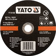 Yato Kotouč na kov 125 x 22 x 2,5 mm INOX - Řezný kotouč