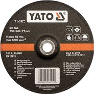 Yato Kotouč na kov 125 x 22 x 6,0 mm vypouklý brusný - Řezný kotouč