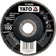 Yato Kotouč lamelový korundový 125 x 22,2 mm vypouklý brusný P80 - Lamelový kotouč