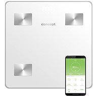 CONCEPT VO4000 Personal Diagnostic Scale 180kg PERFECT HEALTH, White - Bathroom Scale