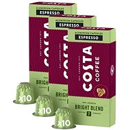 Costa Coffee Bright Blend 100% Arabica Espresso 10 kapslí - kompatibilní s kávovary Nespresso; 3x - Kávové kapsle
