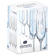 BOHEMIA CRYSTAL na šampaňské 190ml 6ks ELEMENTS - Sklenice