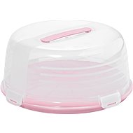 CURVER CAKE BOX Tray with Lid, 34.7 x 15.6 x 34.7cm, Pink - Tray
