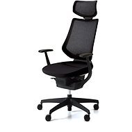 3DE ING Glider 360° s podhlavníkem - černá - Kancelářská židle