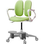 3DE Duorest Milky zelená s podpěrou nohou - Dětská židle k psacímu stolu
