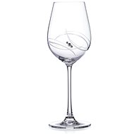 Diamante sklenice na bílé víno Atlantis s kamínky Swarovski 400 ml 6KS - Sklenice na bílé víno