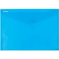 Spisové desky DONAU plastové, zakládací, s drukem, A4, transparentně modrá, 1 ks