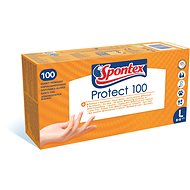 SPONTEX Protect vel. L, 100 ks - Gumové rukavice