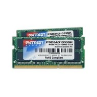PATRIOT 4GB KIT SO-DIMM DDR3 1333MHz CL9 Signature Line - RAM