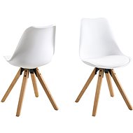 Dining chair Damian (SET 2 pcs), wood / white - Dining Chair