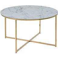 Konferenční stolek Alisma, 80 cm, zlatá - Konferenční stolek