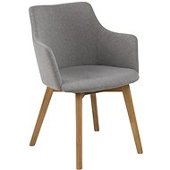 Konferenční křeslo DESIGN SCANDINAVIA Barley, šedé - Konferenční křeslo