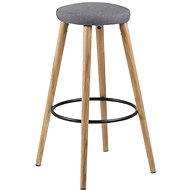 Bar stool Heros (SET 2 pcs), gray - Bar Stool