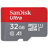 Paměťová karta SanDisk MicroSDHC 32GB Ultra + SD adaptér - Paměťová karta