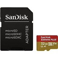 Paměťová karta SanDisk MicroSDHC 32GB Extreme Plus + SD adaptér - Paměťová karta