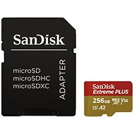SanDisk MicroSDXC 256GB Extreme Plus + SD adaptér