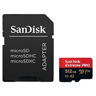 SanDisk MicroSDXC 512GB Extreme Pro + SD adaptér - Paměťová karta