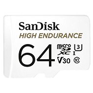 Paměťová karta SanDisk MicroSDXC 64GB High Endurance Video U3 V30 + SD adaptér
