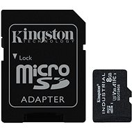 Paměťová karta Kingston MicroSDHC 8GB Industrial + SD adaptér