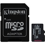 Kingston MicroSDXC 64GB Industrial + SD adaptér - Paměťová karta