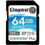 Paměťová karta Kingston SDXC 64GB Canvas Go! Plus
