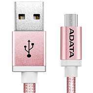 Datový kabel ADATA microUSB 1m růžový