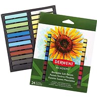 DERWENT Academy Soft Pastels hranaté barevné křídy - balení 24 ks  - Křídy