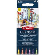 DERWENT Line Maker Colour 0.3 mm, 6 barev - Liner